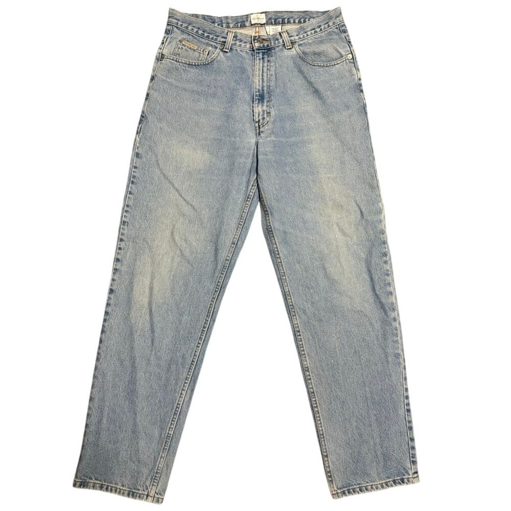 Vintage Calvin Klein Jeans Light Wash Blue Denim Men's Size 33 Made in Mexico